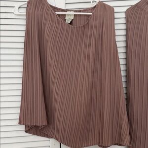 Joie Dusty Rose Pleated Blouse